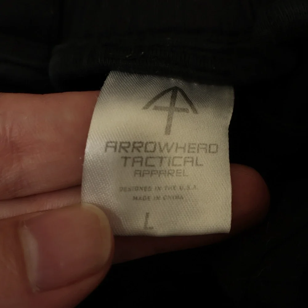 Arrowhead Tactical Apparel Shorts Mens Large Black Athletic Stretch Drawstring - Picture 6 of 12